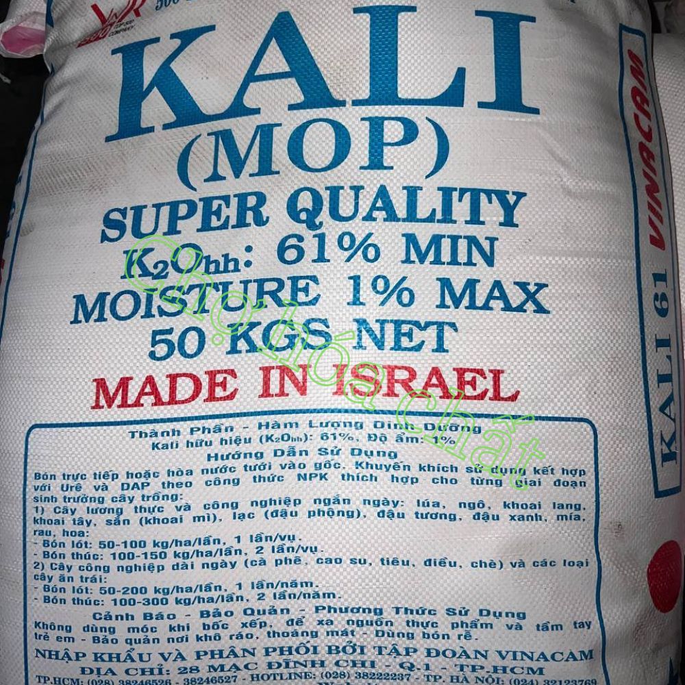 Khoáng Kali Clorua Israel 50kg