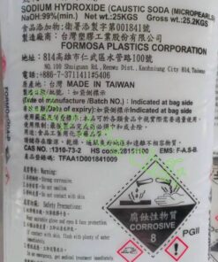 Xút hạt Đài Loan cân bằng pH cho nhiều ngành - chợ hóa chất