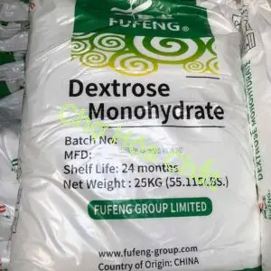 Bao Dextrose Monohydrate 25 kg dạng bột trắng mịn tinh khiết